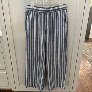NWOT! Old Navy high-rise, wide leg, wide leg linen/cotton pants. Size PM